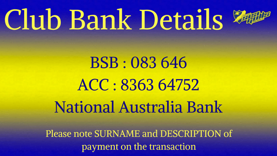 Club Bank Details
